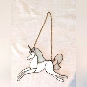 Unicorn Stained Glass Sun Catcher